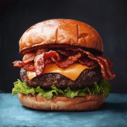 Hausgemachter Bacon Cheeseburger