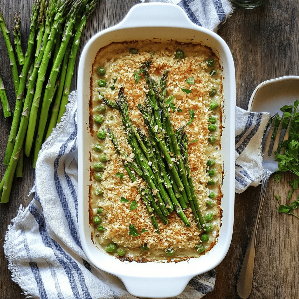 Spargelauflauf mit frischem Spargel