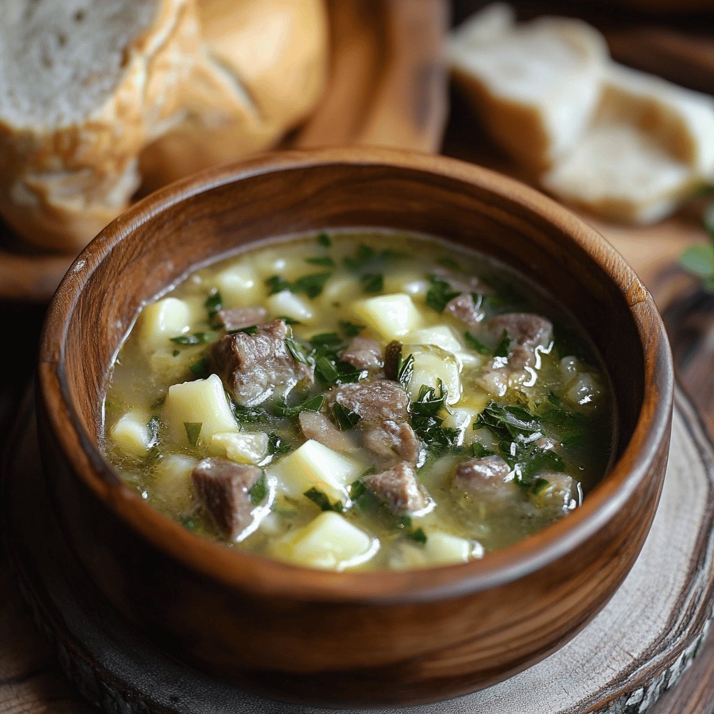 Traditionelle Knoblauchsuppe