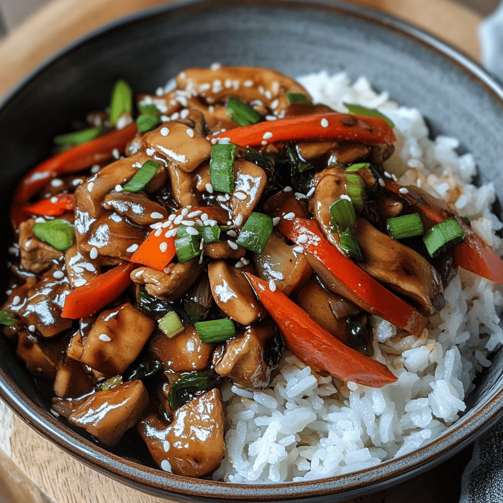 Chop Suey mit dunkler Soße