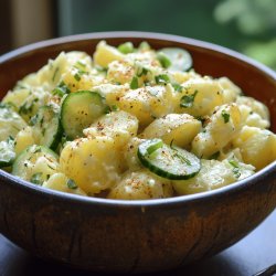 Bayerischer Kartoffelsalat mit Gurke