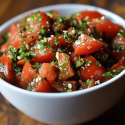 Frischer Türkischer Tomatensalat