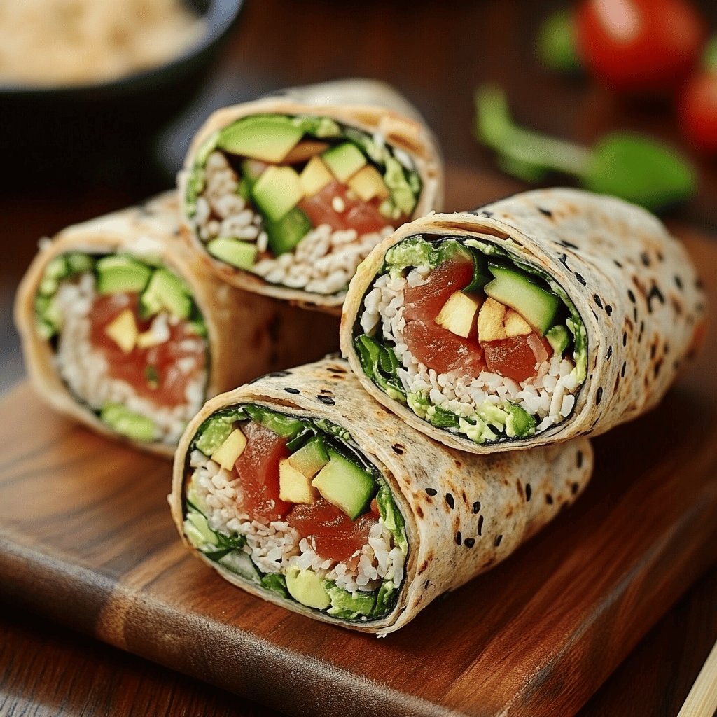 Leckere Thunfisch Wraps