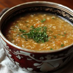 Traditionelle Haferschleimsuppe