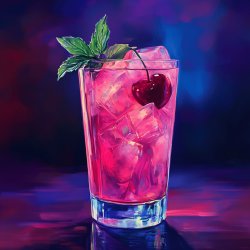 Erfrischender Razz-Sprite-Cocktail