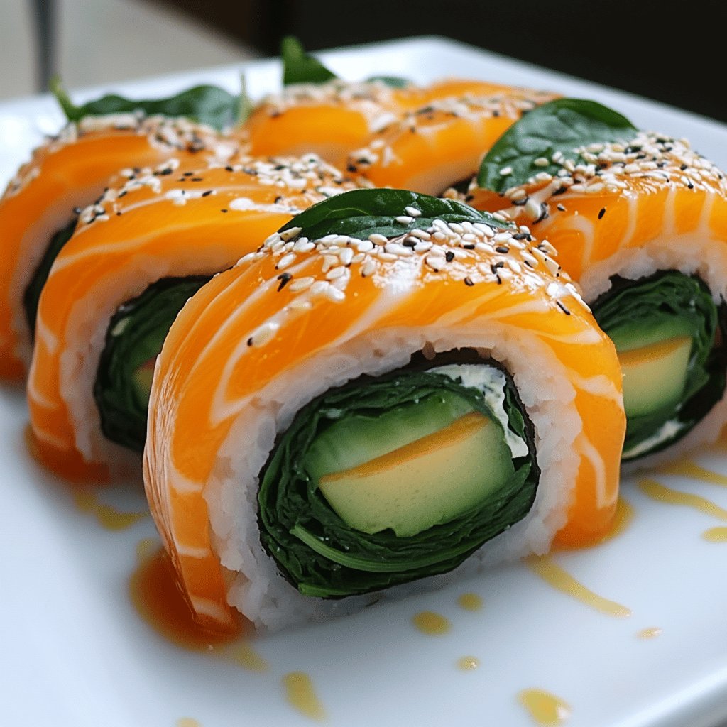 Lachs-Spinat-Rolle