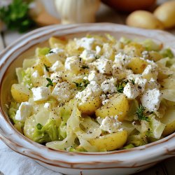 Kartoffel-Wirsing-Auflauf mit Feta