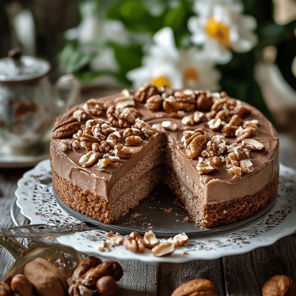 Einfacher Nusskuchen ohne Mehl