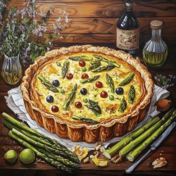 Leckere Spargelquiche