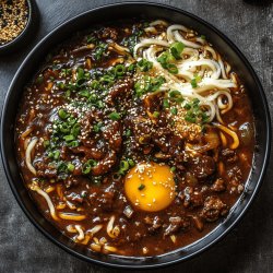 Klassische Jjajangmyeon Nudeln