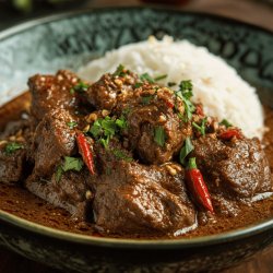 Würziges Rindfleisch Rendang