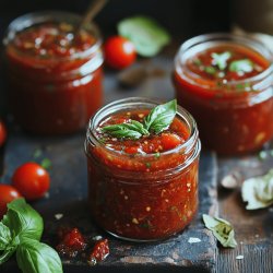 Tomaten-Basilikum-Marmelade