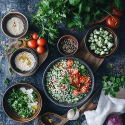 Frischer Kräuter-Bulgur-Salat