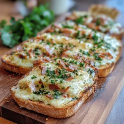 Einfacher Flammkuchen-Toast