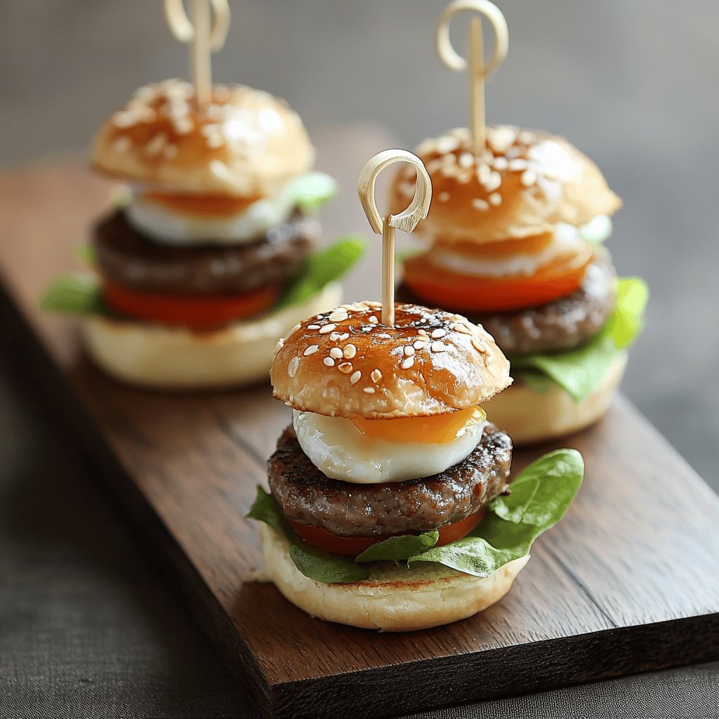 Leckere Mini-Burger