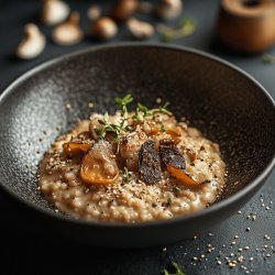 Risotto mit getrockneten Steinpilzen