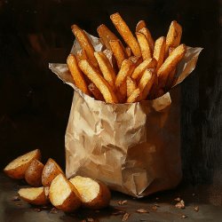 Selbstgemachte Pommes Frites