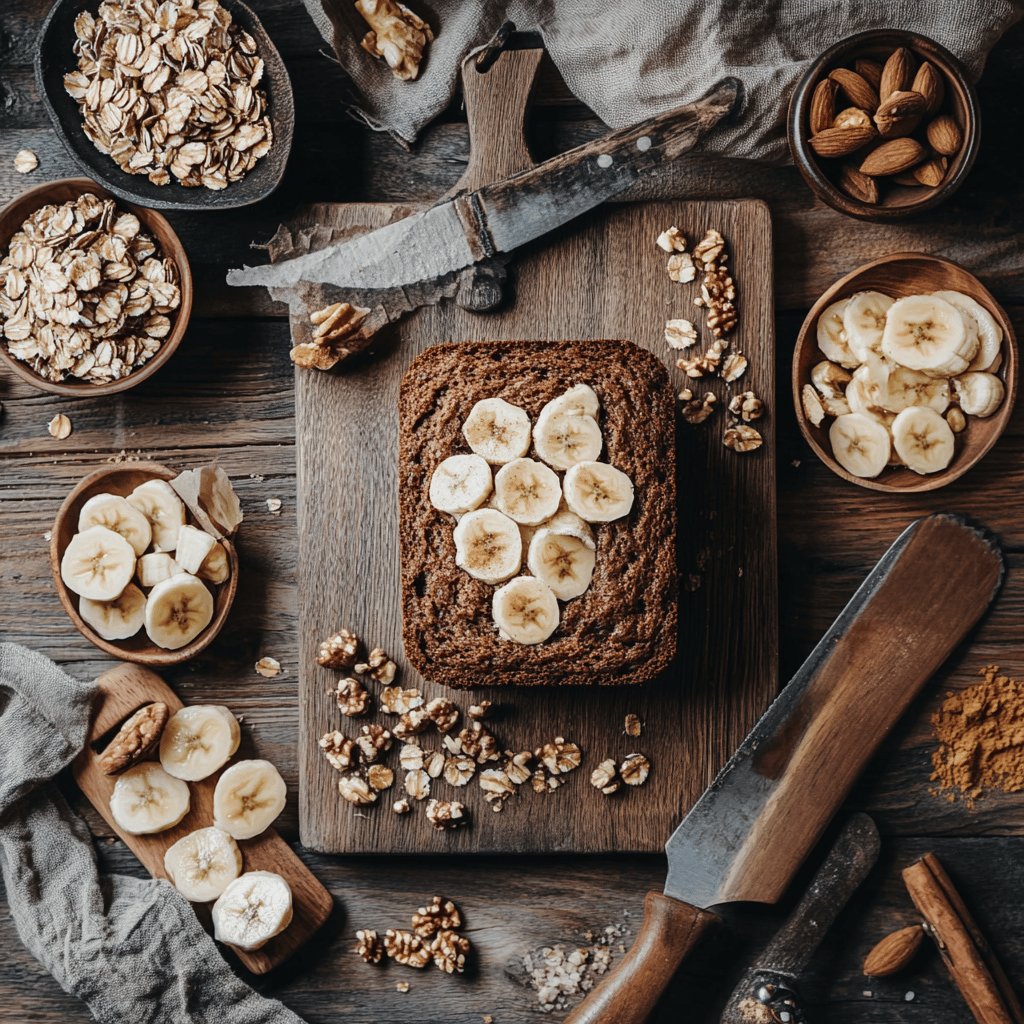 Einfaches und gesundes Bananenbrot