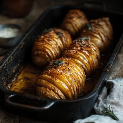 Köstliche Hasselback-Kartoffeln