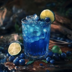 Hausgemachter Blue Curaçao Sirup