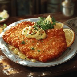 Klassische panierte Schnitzel