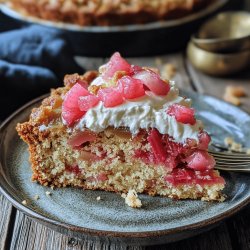 Rhabarberkuchen mit Schmandguss