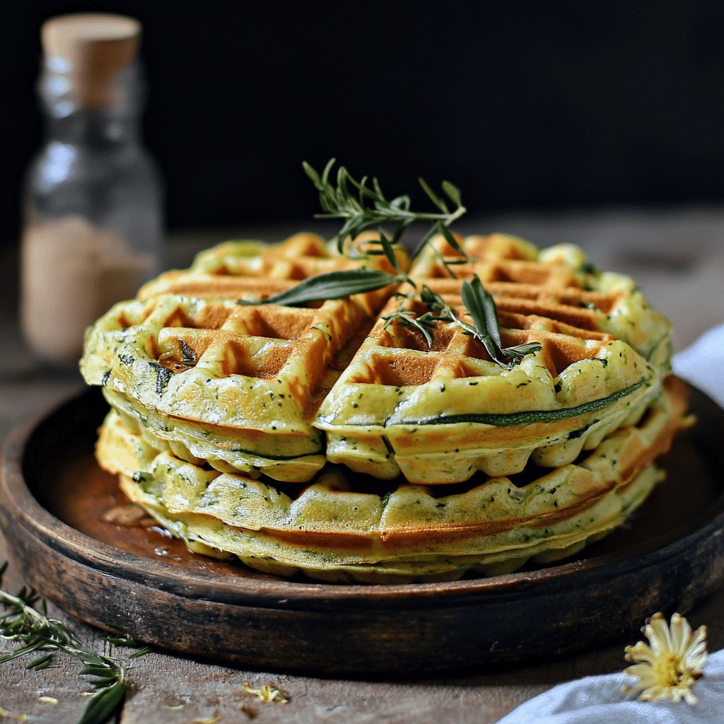 Leckere Zucchiniwaffeln