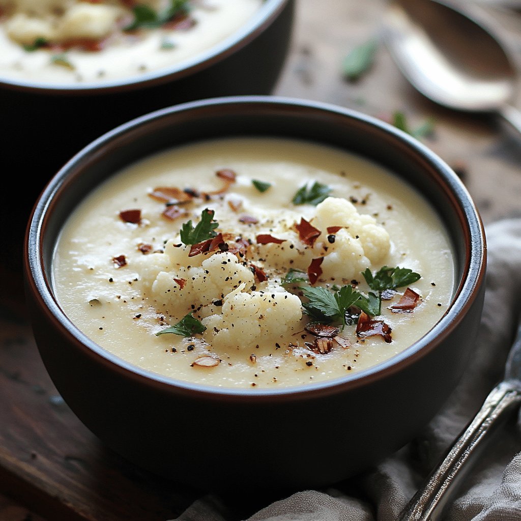 Cremige Blumenkohlsuppe