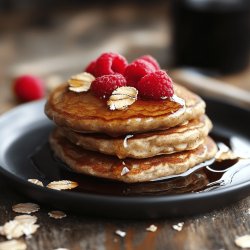 Fluffige Haferflocken-Pfannkuchen