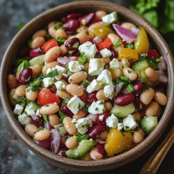 Bohnensalat mit Feta