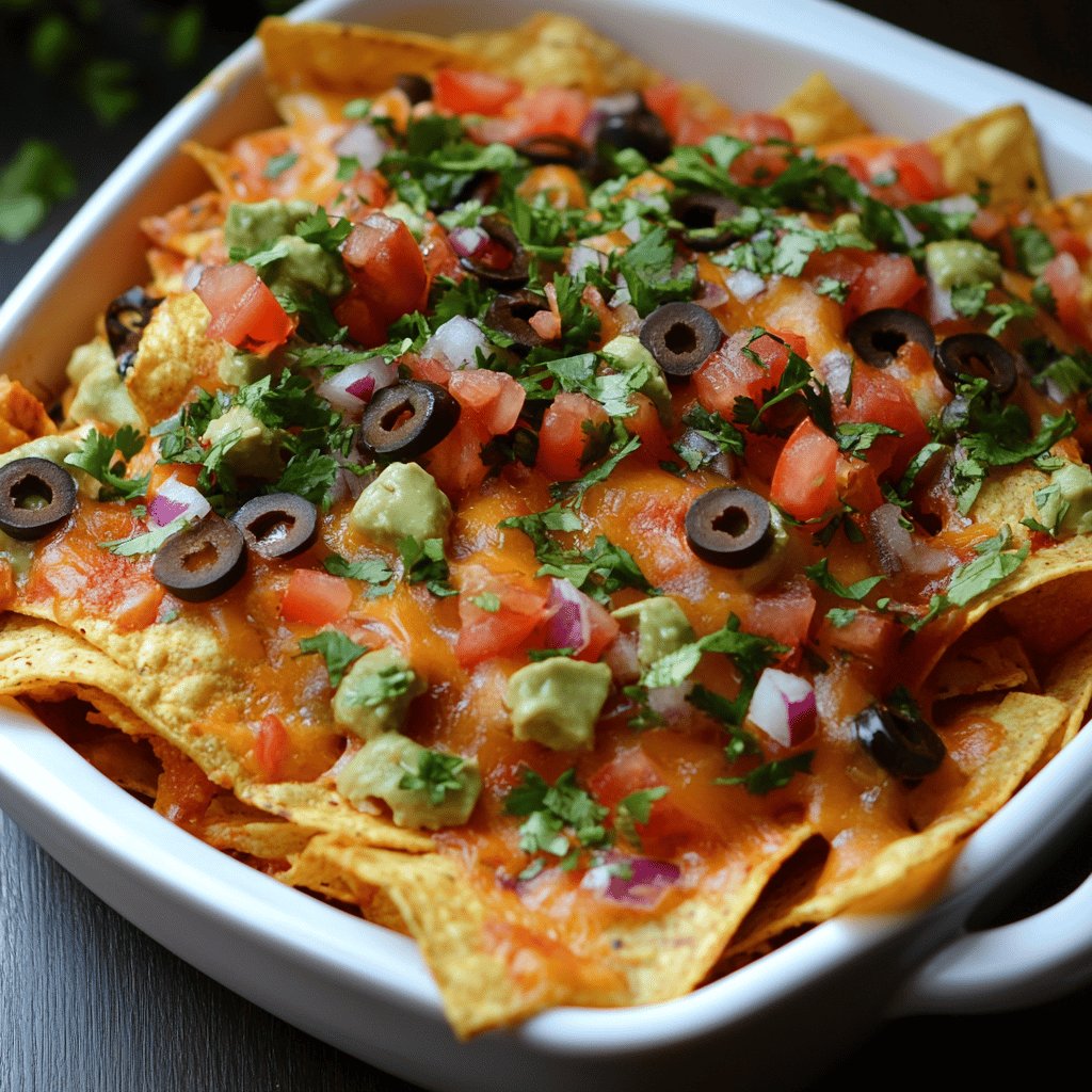 Schnelle überbackene Nachos