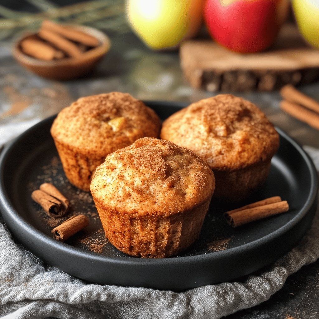 Apfel-Zimt-Muffins aus der Heißluftfritteuse