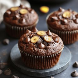 Vegane Schoko-Bananen-Muffins