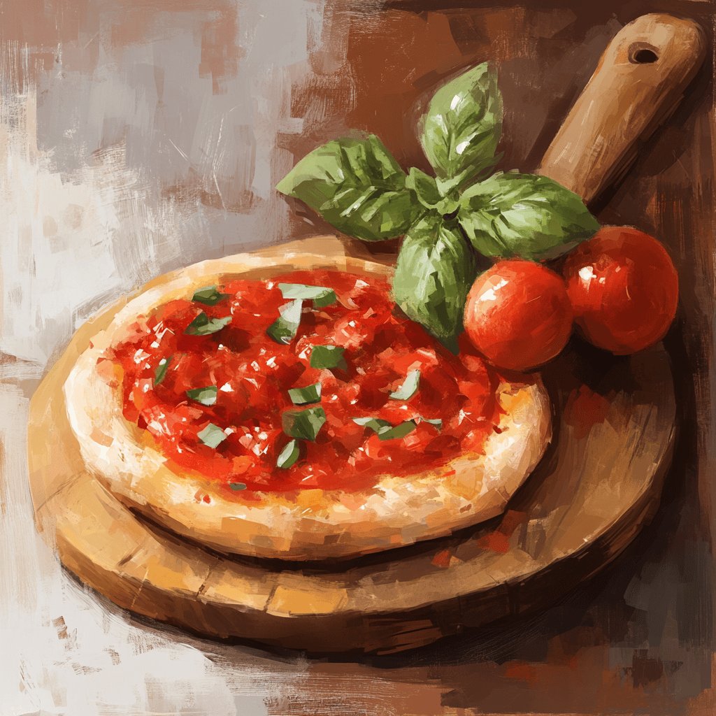 Klassische Tomatensoße für Pizza