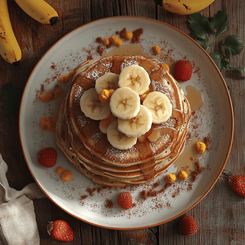 Köstliche Bananenpancakes