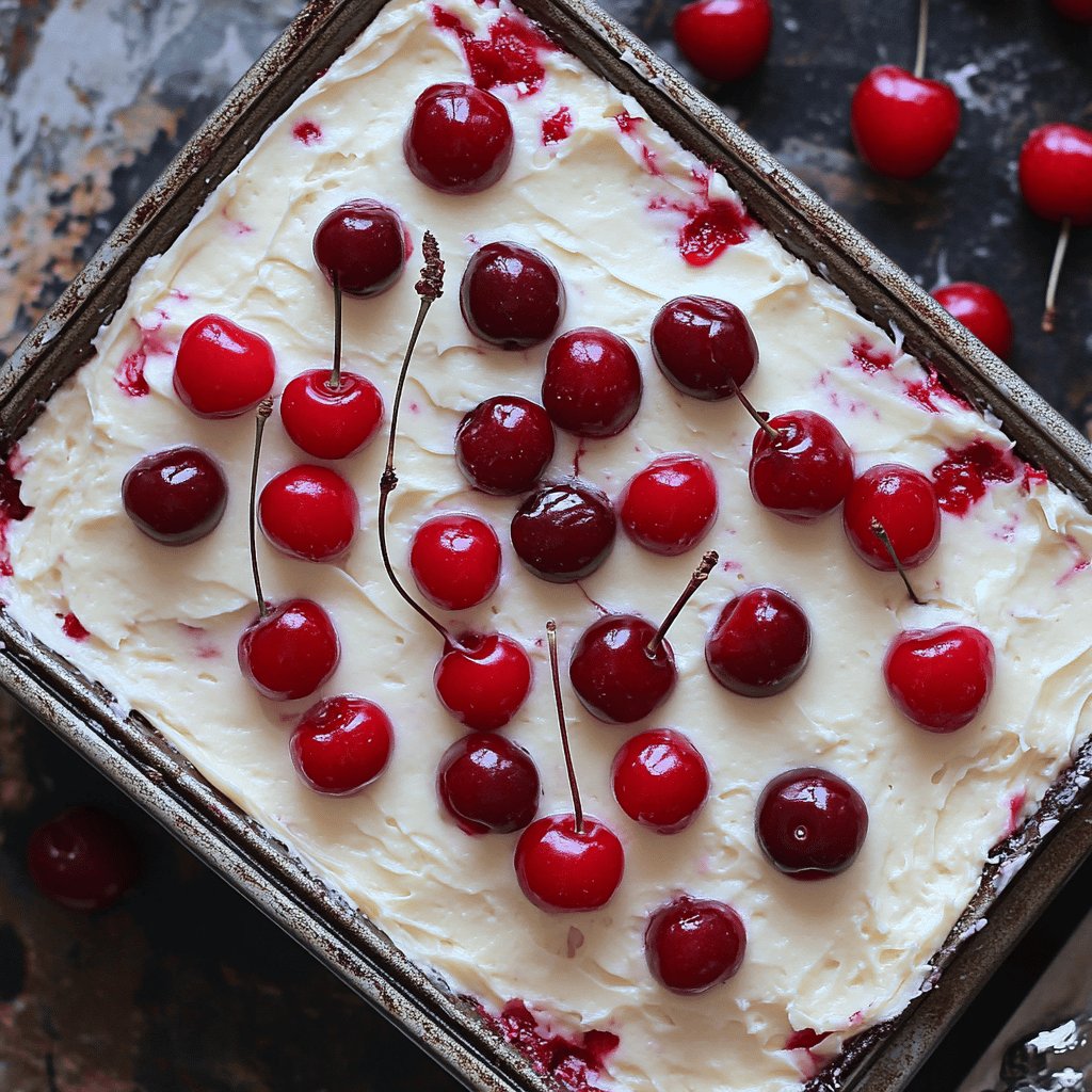 Kirsch-Schmand-Blechkuchen