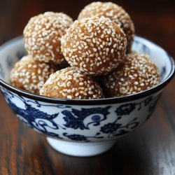 Gefüllte Asiatische Sesambällchen