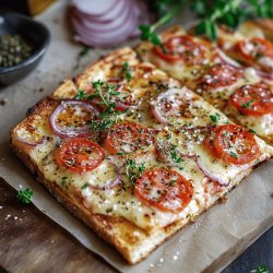 Einfacher Flammkuchen-Toast