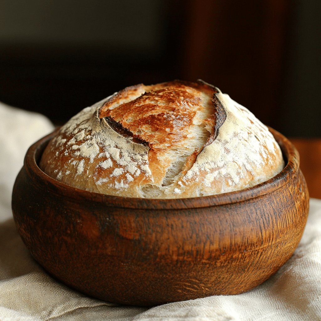 Artisanbrot im Topf gebacken