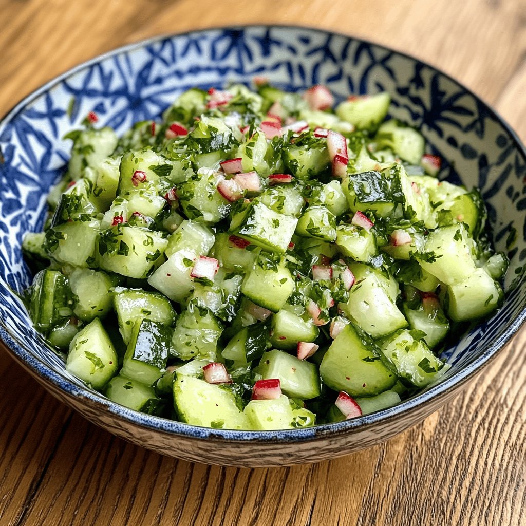 Klassischer Dänischer Gurkensalat