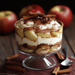 Köstliches Apfeltiramisu