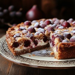 Zwetschgenkuchen mit Quark