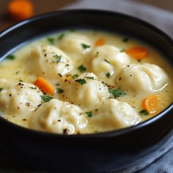 Traditionelle Kaspressknödelsuppe