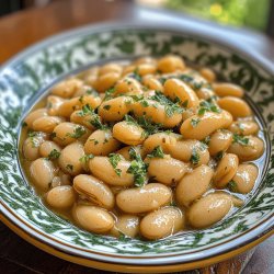 Schnippelbohnen in heller Sauce