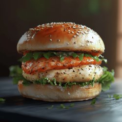 Leckerer Fischburger