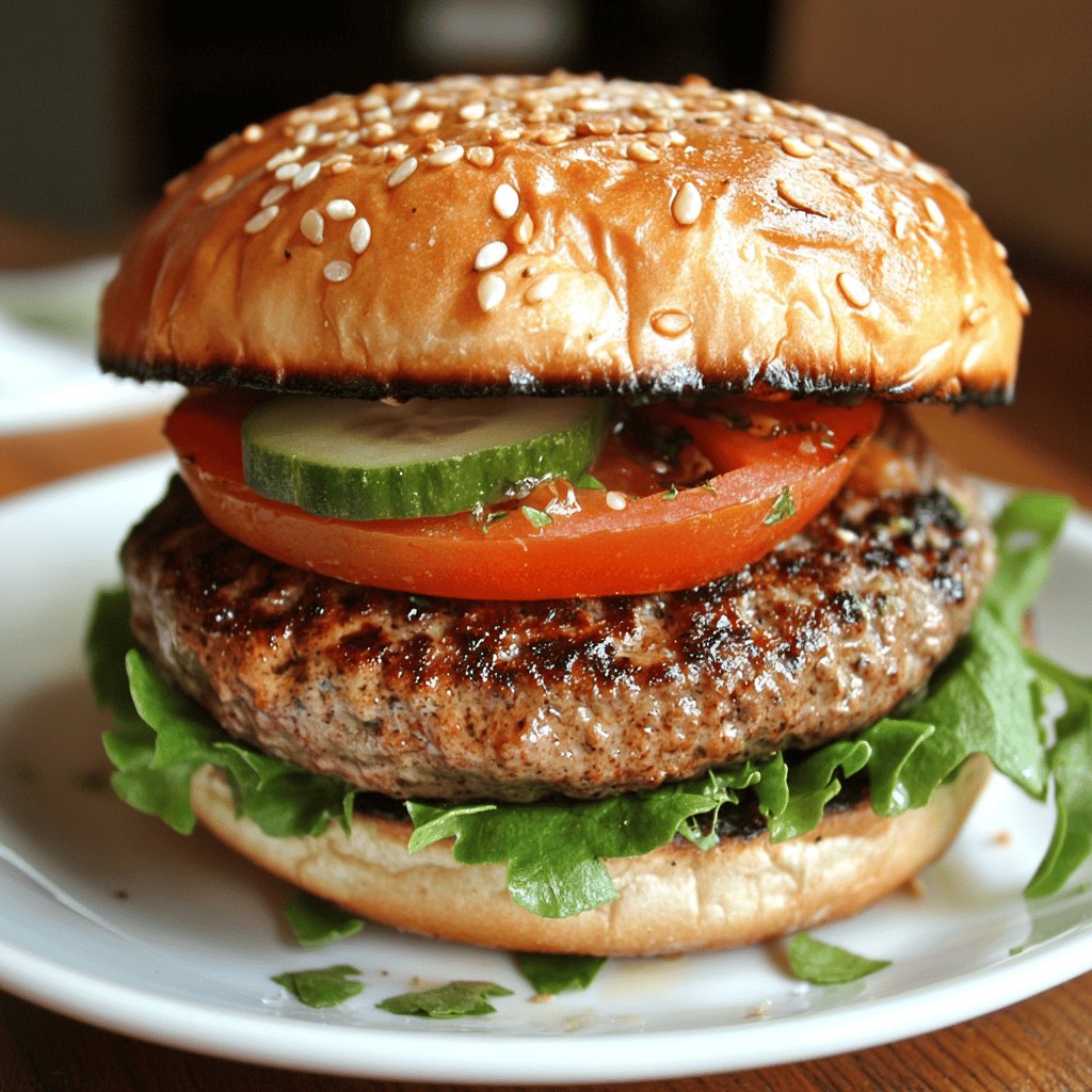 Gesunder, fettarmer Burger