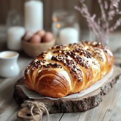 Süßes Osterbrot mit Quark