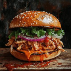 Pulled Chicken Burger