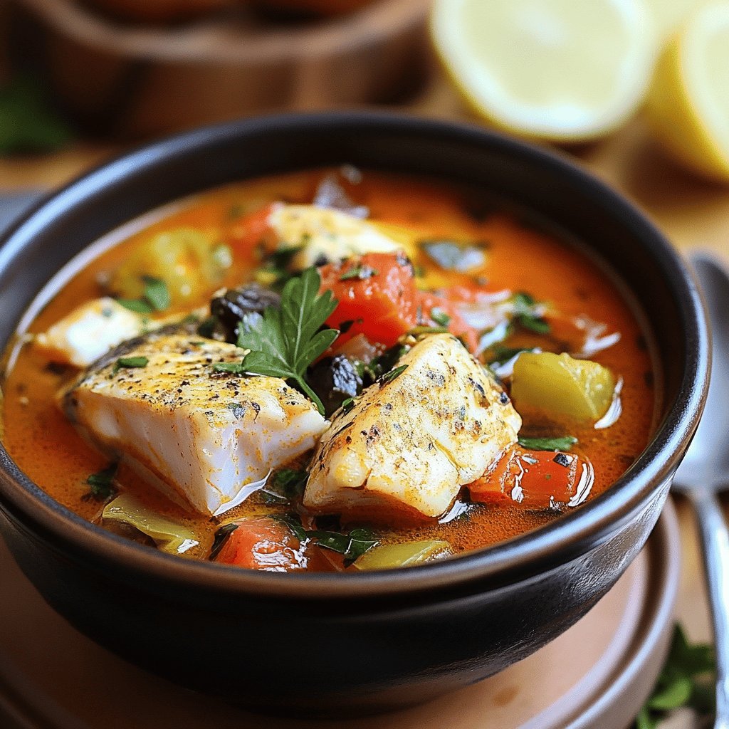 Herzhafte Mediterrane Fischsuppe