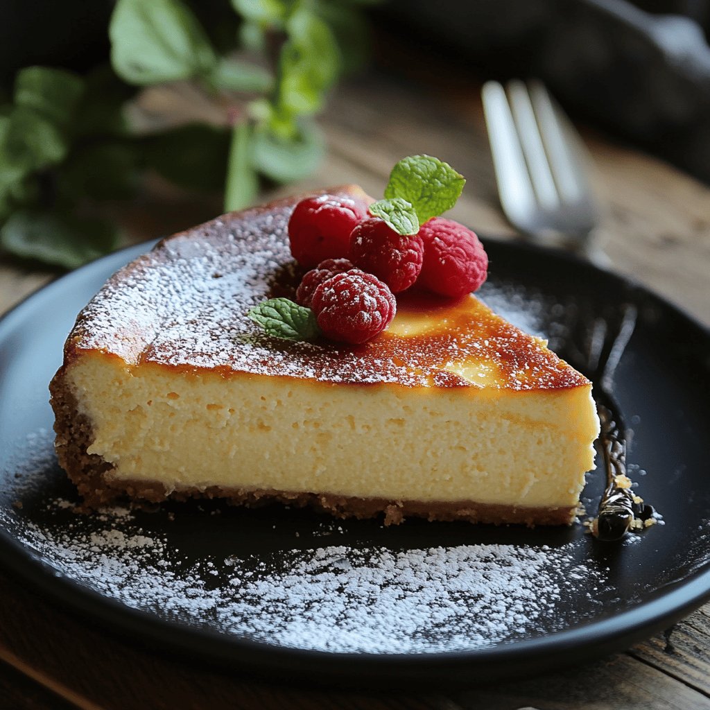 Klassischer Baskischer Käsekuchen